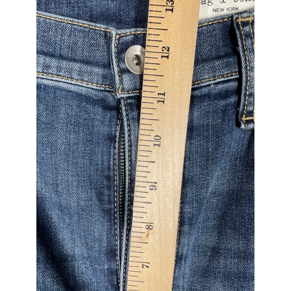 Rag & Bone Serena Full Length Wide Leg Jeans Bogart Blue RJ2725F1OBO Size 29 - Picture 9 of 10